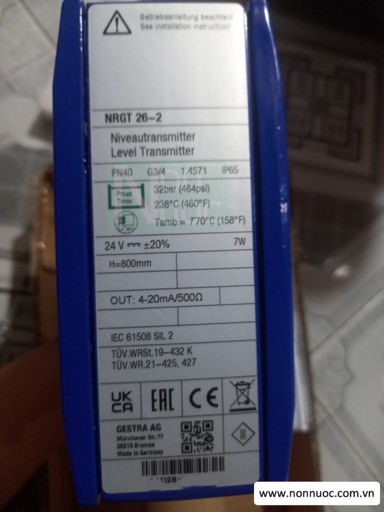 Cảm biến mức nước Gestra NRGT 26-2