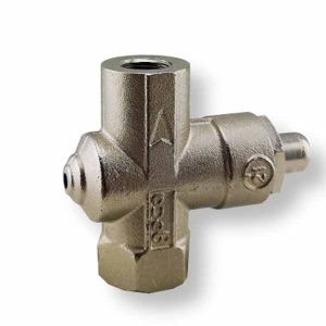 Thiết bị nối đồng hồ áp suất gas Geca với nút nhấn đóng mở