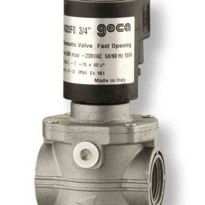 Van điện từ gas Geca đóng mở nhanh 1/2", 3/4", 1" - Pmax 360mbar - 6bar