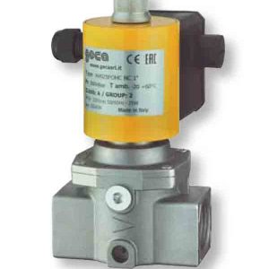 Van điện từ gas Geca đóng mở nhanh công suất cao 1/2", 3/4", 1" - Pmax 360mbar