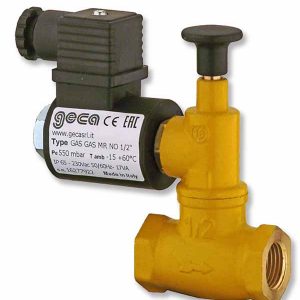 Van điện từ gas Geca N.O. 550 mbar 1/2"-2"