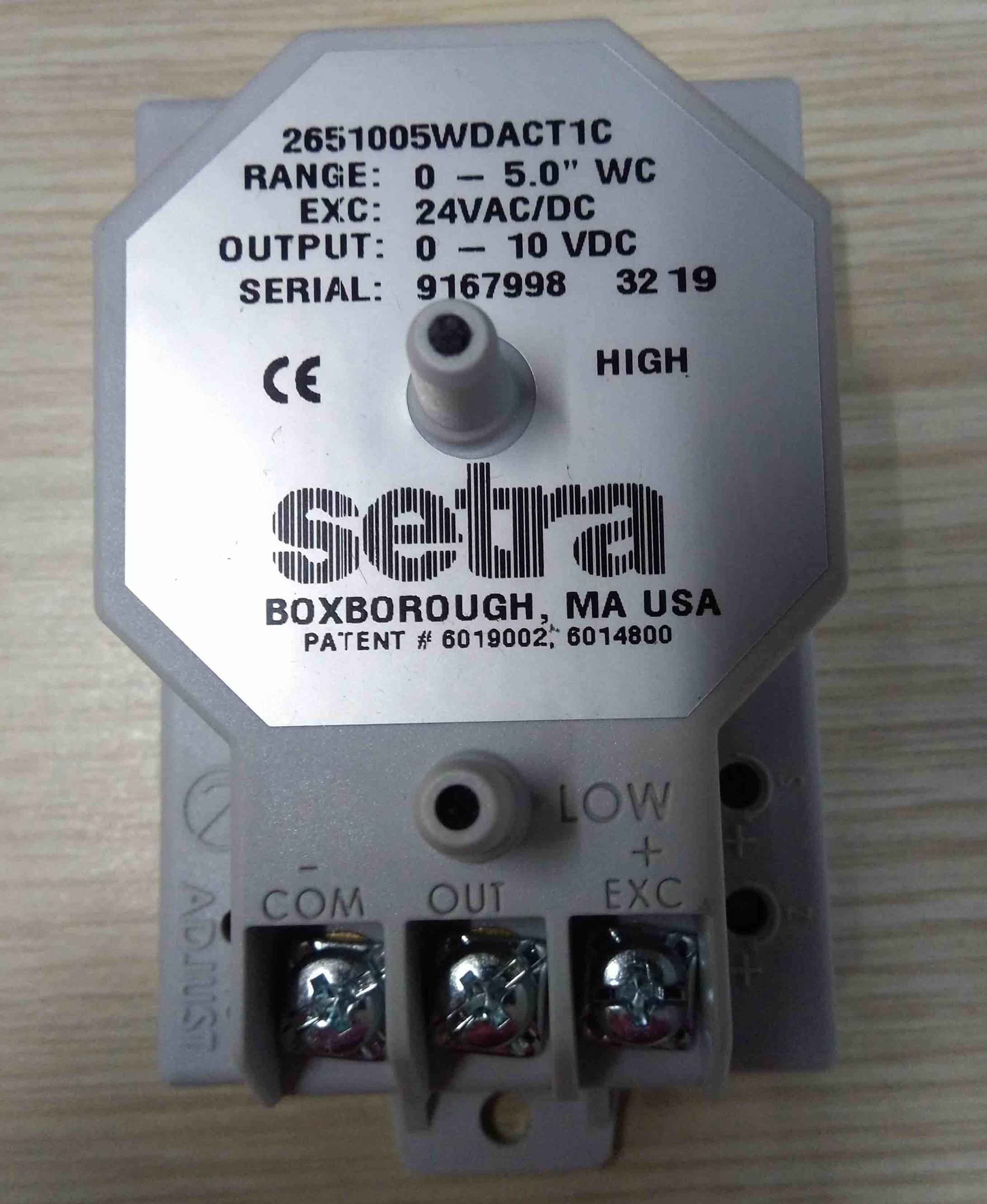 Cảm biến áp suất chênh áp Setra 2651005WDACT1C Cảm biến áp suất chênh áp Setra 2651005WDACT1C